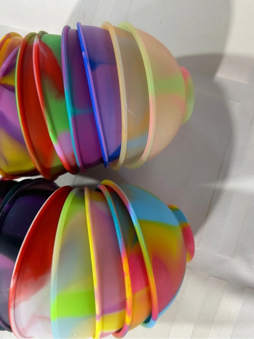 Assorted Multicolor Party Silicone Cups - Pack of 16